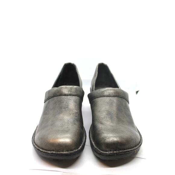 Born Toby Metallic Gray Women's Clogs sz 10 US 42EU - Picture 2 of 6